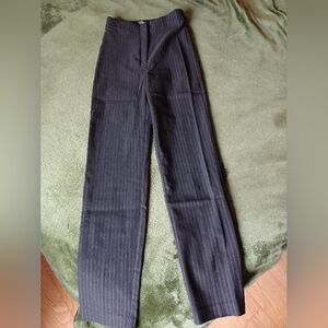 Black Pinstripe Pants